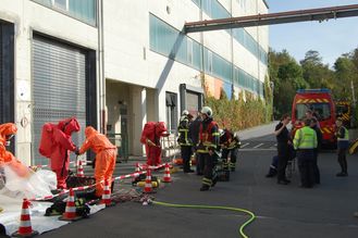 Aufbau Einsatzstelle